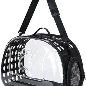 Transparent Pet Carrier Bag – Stylish, Breathable, and Comfortable