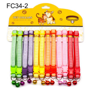 Stylish Nylon Thread Cat Collars with Bell 1 pc