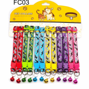 Camofulage Nylon Thread Cat Collars with Bell 1 Piece
