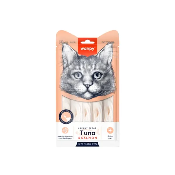 Wanpy Creamy Treat Tuna and Salmon  (5×14g)